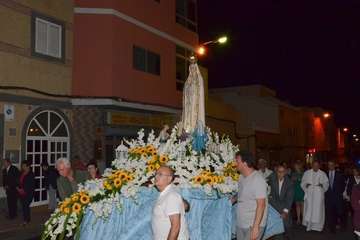 Misa y procesión religiosa en el El Calero de Telde (Foto Francisco Javier Santana)